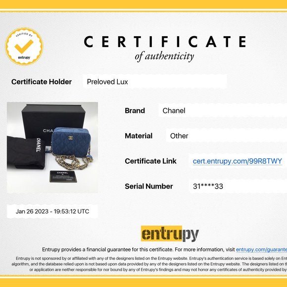 Authentic CHANEL Denim Pearl Crush Camera Bag - Picture 16 of 16